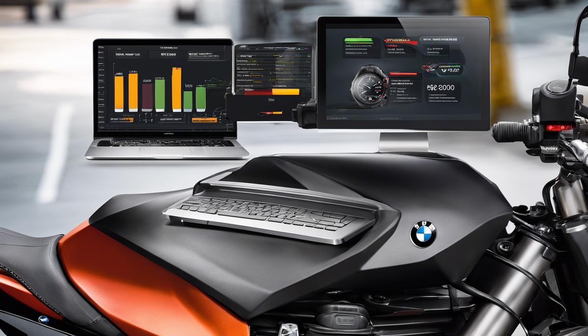 Image of a dedicated BMW motorcycle diagnostic tool